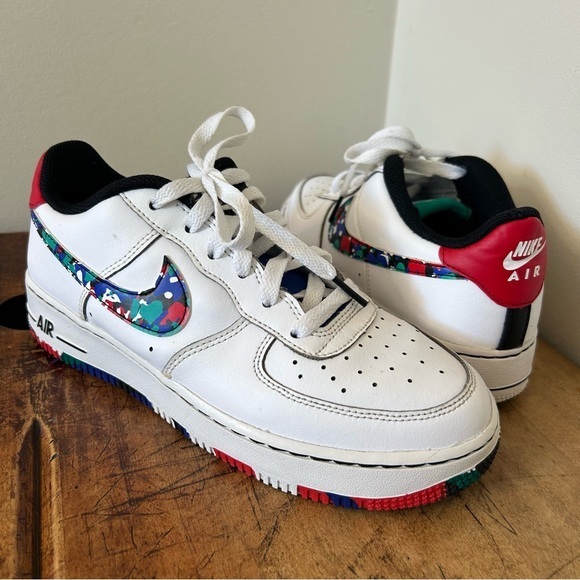 Melted Crayon Air Force One Crayon Nike Air Force Low GS 'Crayon White Multi' Youth Sz